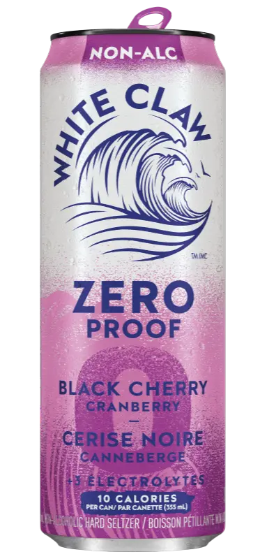 Whiteclaw Zero Proof Black Cherry Cranberry