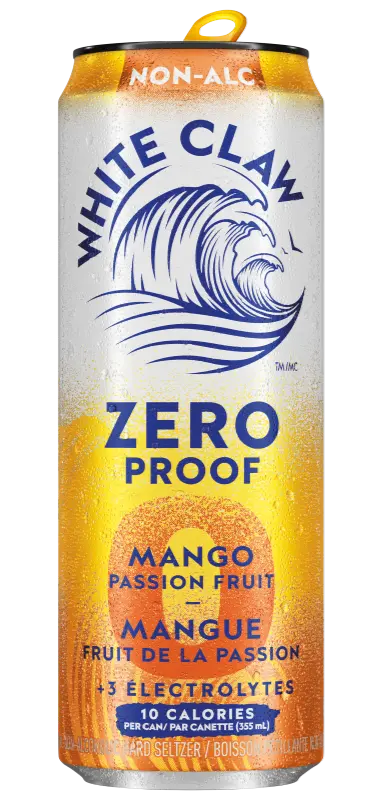 White Claw Zero Proof Mango Passion Fruit